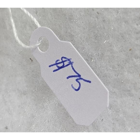 Sterling silver pendant Onyx bezel set + CZ No chain  13/4"x 3/4"Signed OOAK NWT - Picture 3 of 6